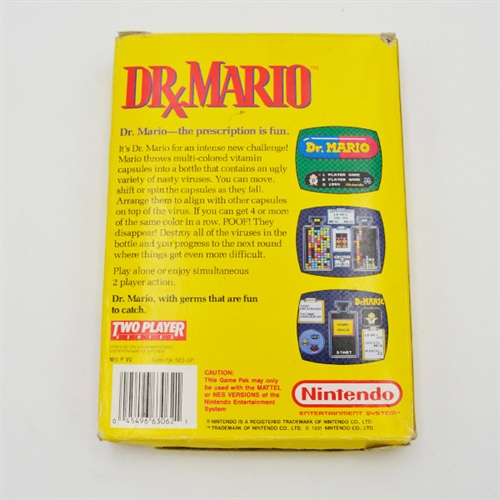 Dr Mario - NES-UKV - Complete in Box (C Grade) (Genbrug)
